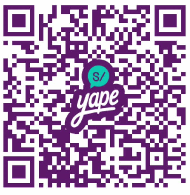 Código QR para realizar un donativo por Yape